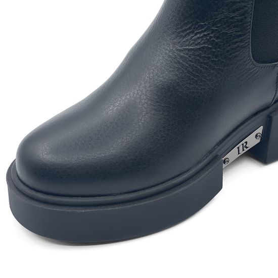 Ботинки челси Ilasio Renzoni черные кожаные на меху - фото 6, 5226 IR