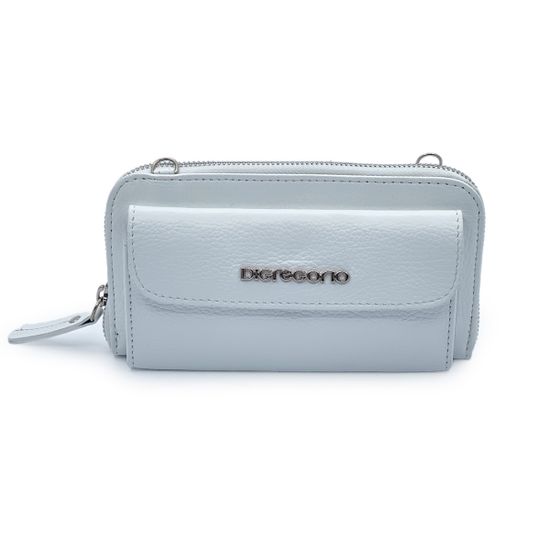 Сумка мини кросс-боди Di Gregorio белая кожаная - фото 1, 8722 DG BIANCO24