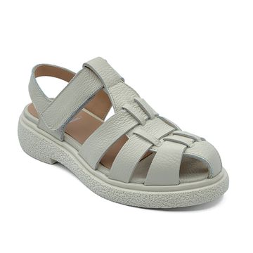 Сандалии MIMMU кожаные бежевые - фото 2, E303E15 MIM PANNA