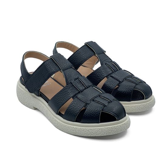 Сандалии MIMMU кожаные черные - фото 7, E303E15 MIM NERO