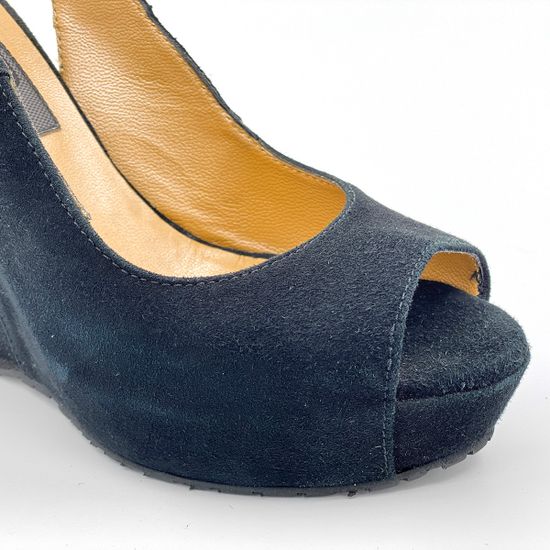 Босоножки Cesare Paciotti замшевые черные - фото 6, HHQD6 PA