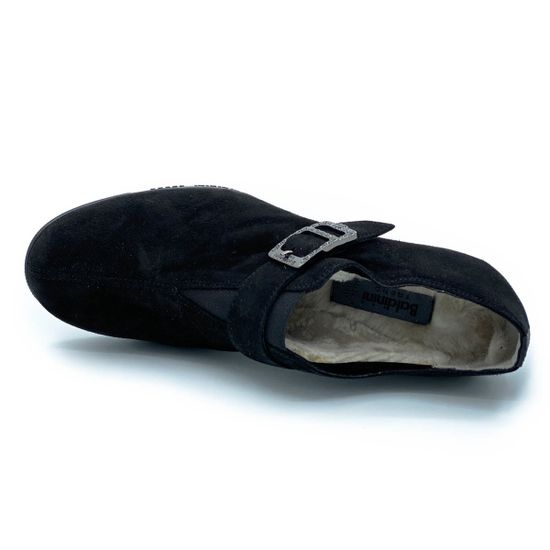 Ботинки Baldinini черные замшевые МЕХ - фото 5, 