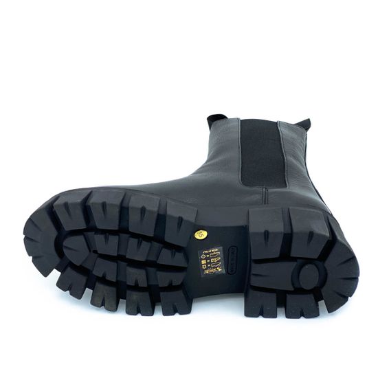 Ботинки челси Mimmu черные кожаные Байка - фото 4, M405M4 MIM NERO