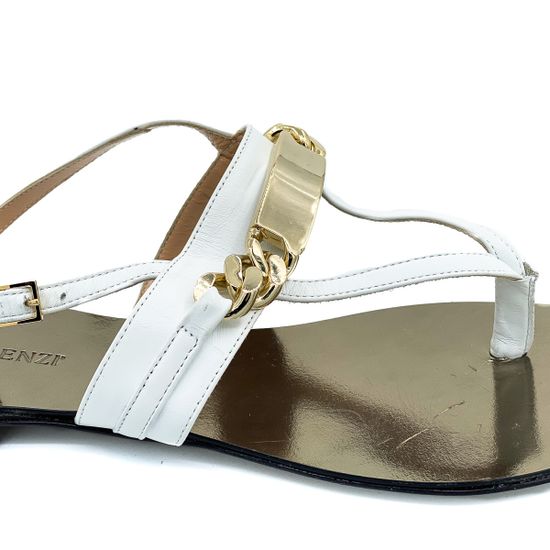 Босоножки Renzi кожаные белые - фото 4, 