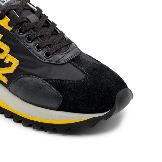 Кроссовки BUTTERI черные/желтые кожа/замша - фото 6, 48525-A BUT