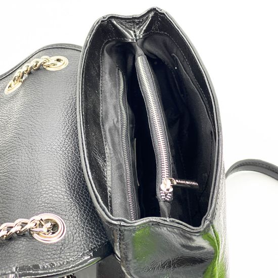 Клатч Marina Creazioni черный из лакированной кожи - фото 6, 