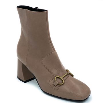 Ботильоны Jeannot бежевые кожаные демисезонные - фото 2, 84141 JN