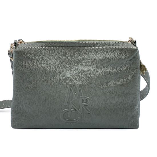 Сумка через плечо Marina Creazioni темно-зеленая кожаная - фото 1, 