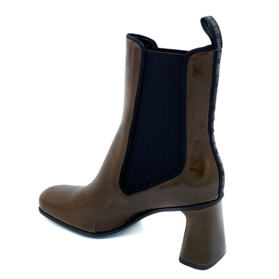 Ботильоны Jeannot коричневые кожаные демисезонные - фото 3, HJ575B JN