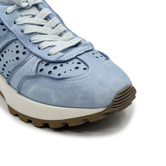 Кроссовки FRUIT голубые кожаные - фото 6, 9085 FR