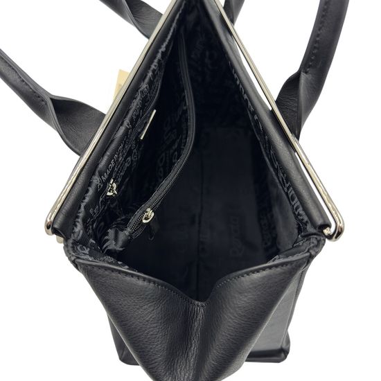 Саквояж Renato Angi черный кожаный - фото 5, 2600981 RA