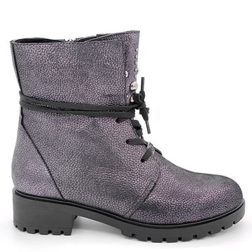 Ботинки Cover черные кожаные МЕХ - фото 1, 3164-2 COV