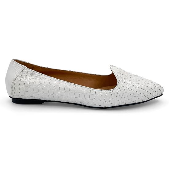 Балетки Zamagni белые кожаные - фото 1, 