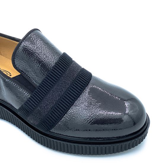 Полуботинки Donna Soft черные наплак демисезонные - фото 6, DS1241 DS FUMO