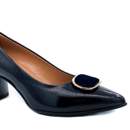 Туфли женские Donna Soft наплак темно-синие - фото 6, DS0403 DS