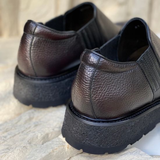 Ботинки Giampieronicola темно-бордовые кожаные демисезонные - фото 13, D41114 GPN BORDO