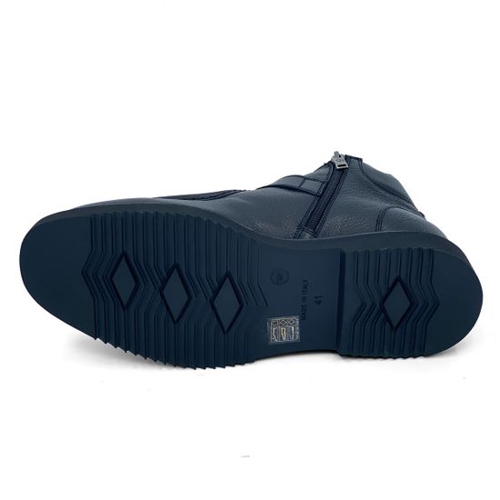 Ботинки Giampieronicola черные кожаные на шерсти - фото 4, L43426 GPN