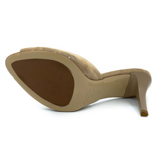 Сабо Giorgio Piergentili бежевые замшевые - фото 4, 