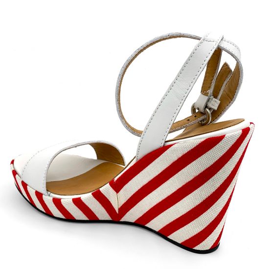 Босоножки Zamagni бело-красные кожаные - фото 3, 5260 ZAM ROSS