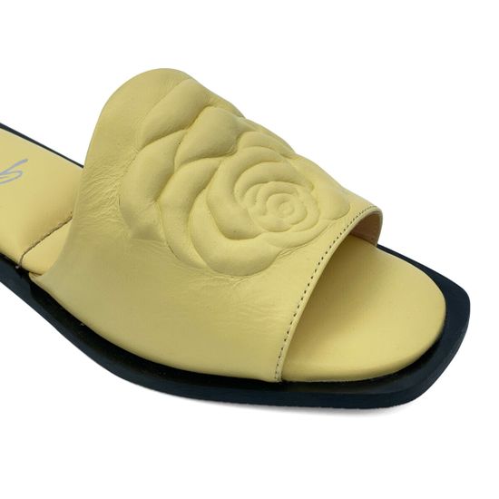 Мюли Lab Milano желтые кожаные - фото 6, 030223 LAB GIALLO