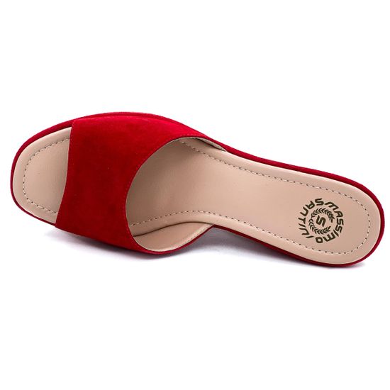 Сабо Santini замшевые красные - фото 5, 