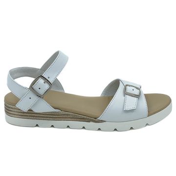 Босоножки Cover белые кожаные - фото 1, 5998 COV