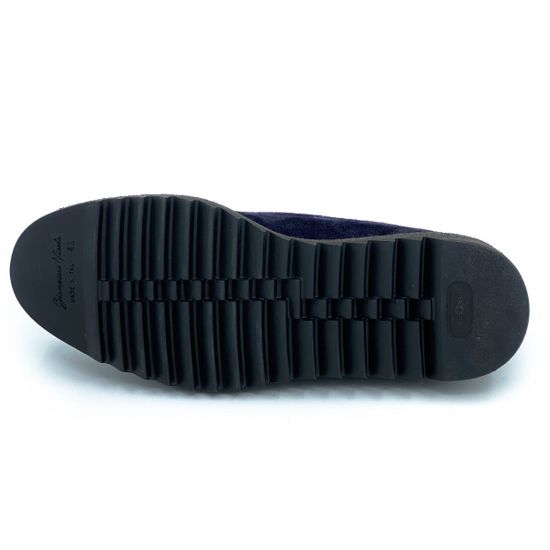 Ботинки Giampieronicola синие замшевые МЕХ - фото 4, 41104 GPN