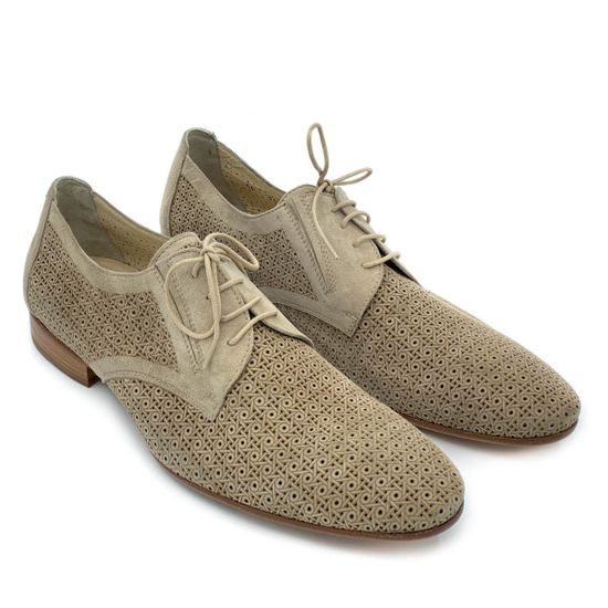 Туфли Giampieronicola бежевые замшевые - фото 7, 