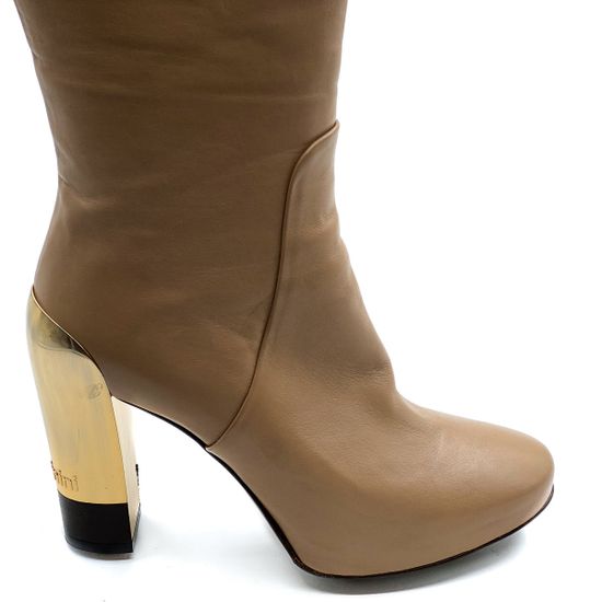 Сапоги Baldinini бежевые демисезонные - фото 5, 