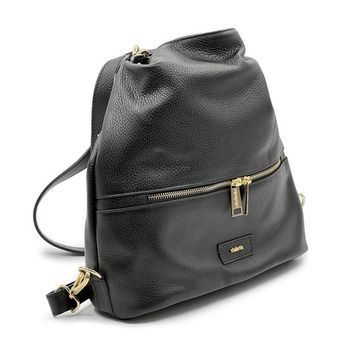 Сумка-рюкзак NILA&amp;NILA черная кожаная - фото 2, BNN7031 NIL NERO