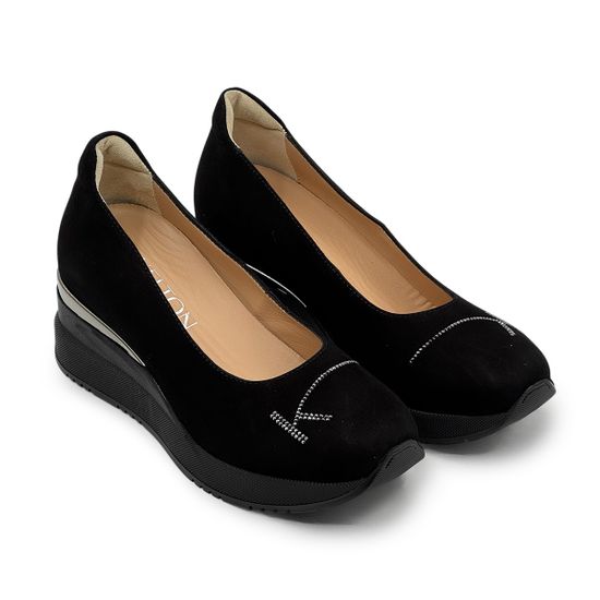 Туфли женские KELTON черные замшевые - фото 8, AL4102 KEL