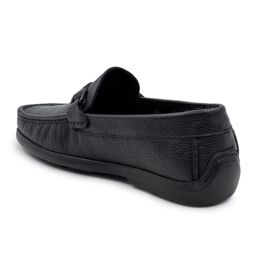 Мокасины Lab Milano черные кожаные на меху - фото 3, 658K8231 LAB