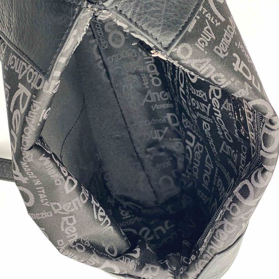 Сумка Renato Angi черная кожаная - фото 5, 3009481 RA NERO