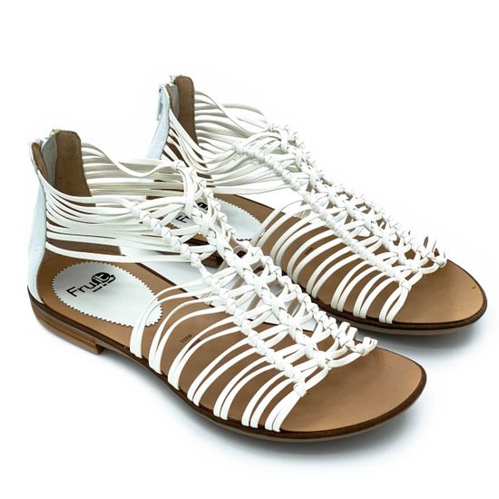 Босоножки Fru.it белые кожаные - фото 6, 