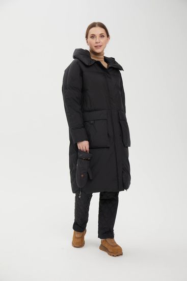 Пуховик Tuffoni черный длинный - фото 3,