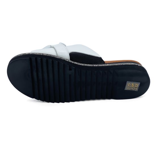 Шлепанцы Lab Milano белые кожаные - фото 4, 