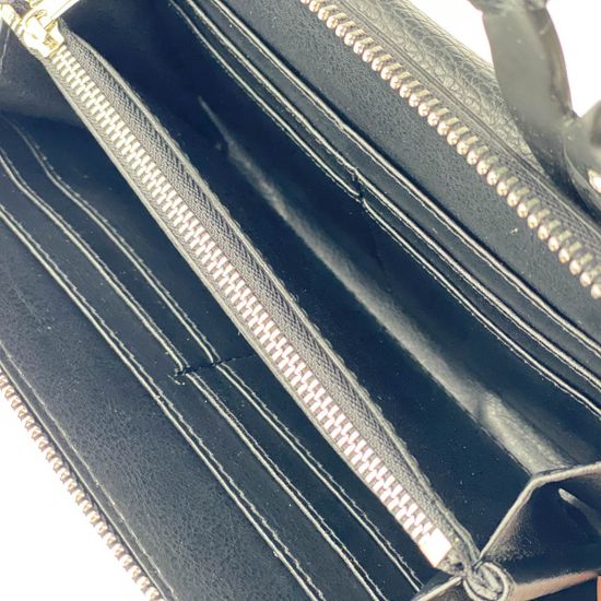 Кошелек-сумка Renato Angi черный кожаный - фото 4, 