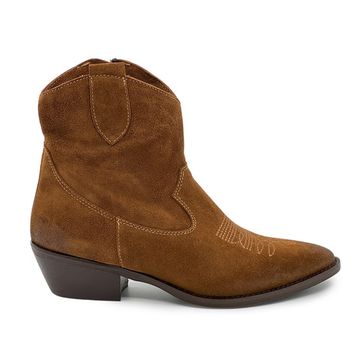 Ботинки-казаки NILA&amp;NILA коричневые замшевые демисезонные - фото 1, DJ-PT09 NIL MORO