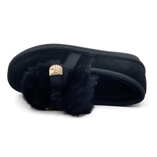 Лоферы Ilasio Renzoni черные замшевые на меху - фото 5, M114 IR