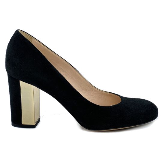 Туфли женские Renzi черные замшевые - фото 1, 504200D RZ