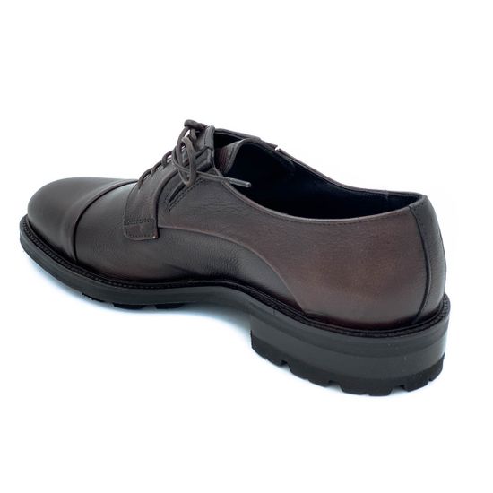 Туфли Mario Bruni коричневые кожаные демисезонные - фото 3, 63880 MB