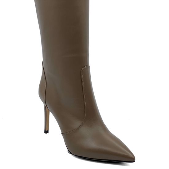 Сапоги TIFFI бежевые кожаные демисезонные - фото 3, N658/80DR TI ACERO