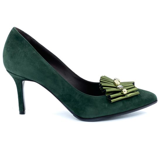 Туфли Rosso Nero замшевые зеленые - фото 1, 3491 RN CAM VERD