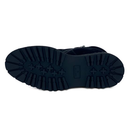 Ботинки Giampieronicola черные замшевые на шерсти - фото 4, J41131 GPN