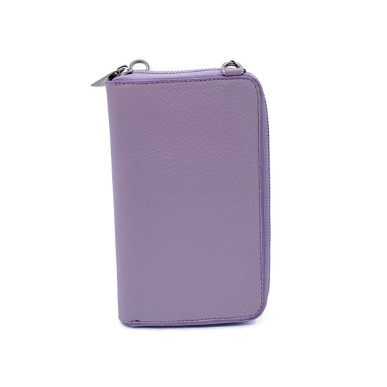 Кошелек-сумка Renato Angi фиолетовый кожаный - фото 3, 