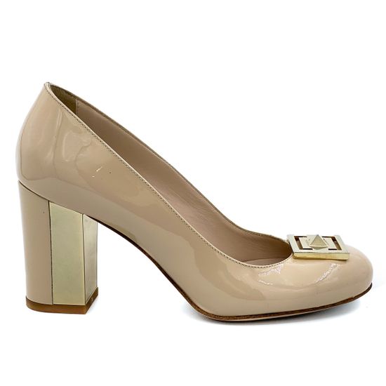 Туфли женские Renzi бежевые лаковые - фото 1, 504200 RZ LAK