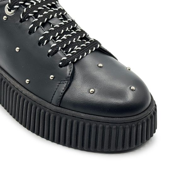 Кеды женские Mot-Cle черные кожаные - фото 6, MOT2931 MOT