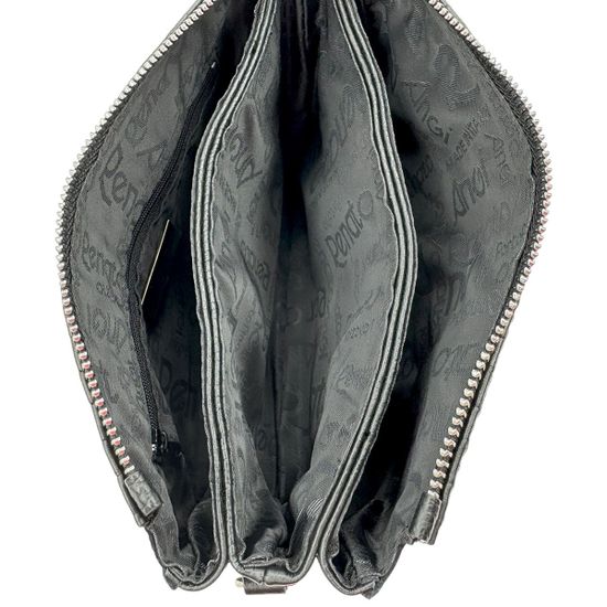 Клатч Renato Angi черный кожаный плетенный - фото 6, 3451417 RA NERO