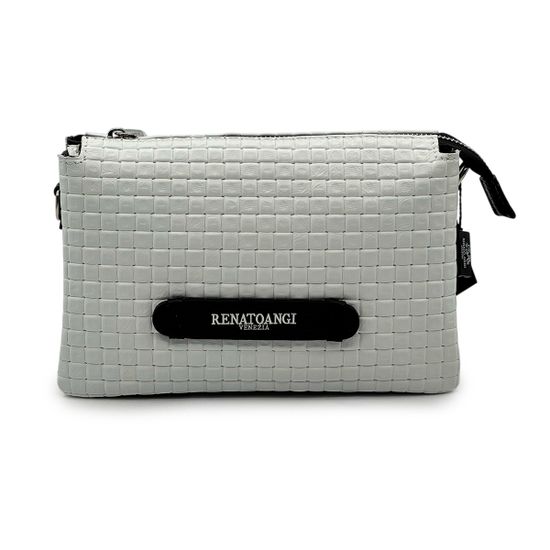 Сумка кросс-боди Renato Angi кожа плетенная белая - фото 1, 3451417 RA BIANCO