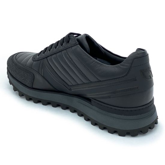 Кроссовки Giampieronicola черные кожаные демисезонные - фото 3, 